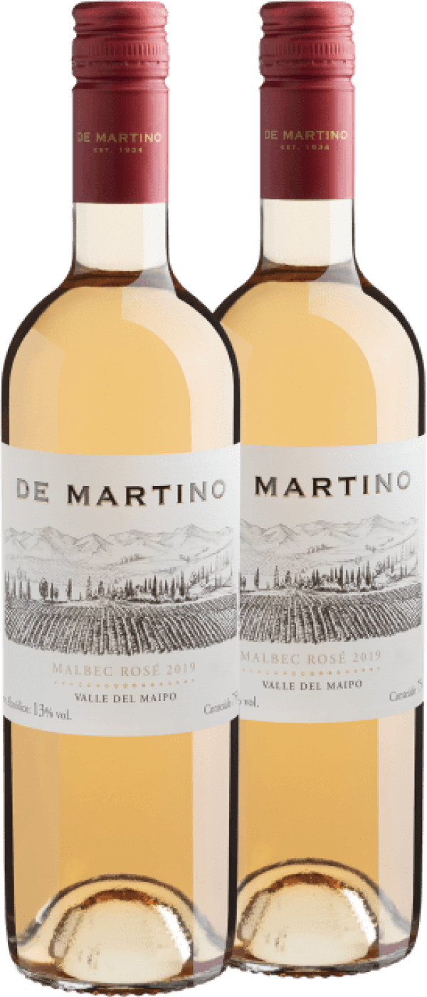 Kit com 2 De Martino Malbec Rosé