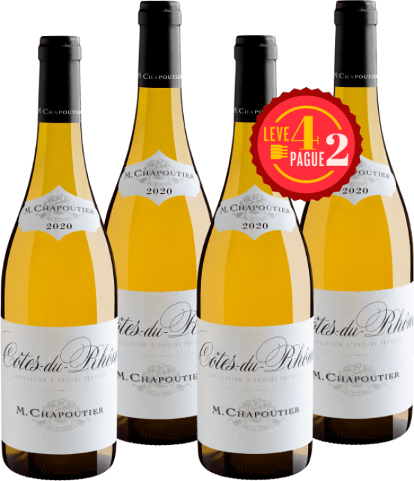 Leve 4, Pague 2: M. Chapoutier Côtes-du-Rhône Blanc AOC 2020