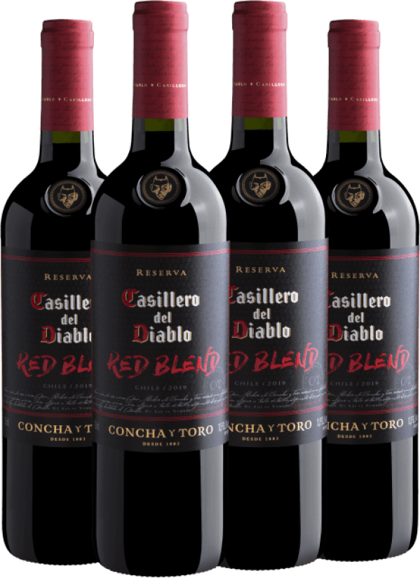 Kit 4 Casillero del Diablo Red Blend 2019