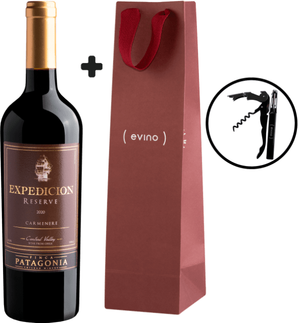 Kit Expedicion Reserve Carmenere + Saca-Rolhas + Sacola de Presente