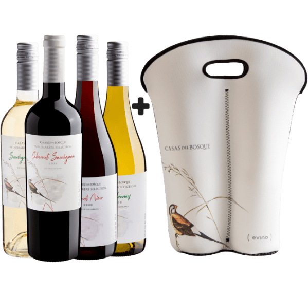 Kit Família Casas Del Bosque + Porta-Vinhos Exclusivo
