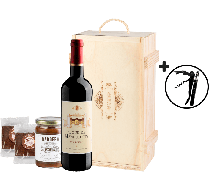 Kit Páscoa Doce na Caixa de Madeira + 2 Brownies Casa Bauducco Grátis