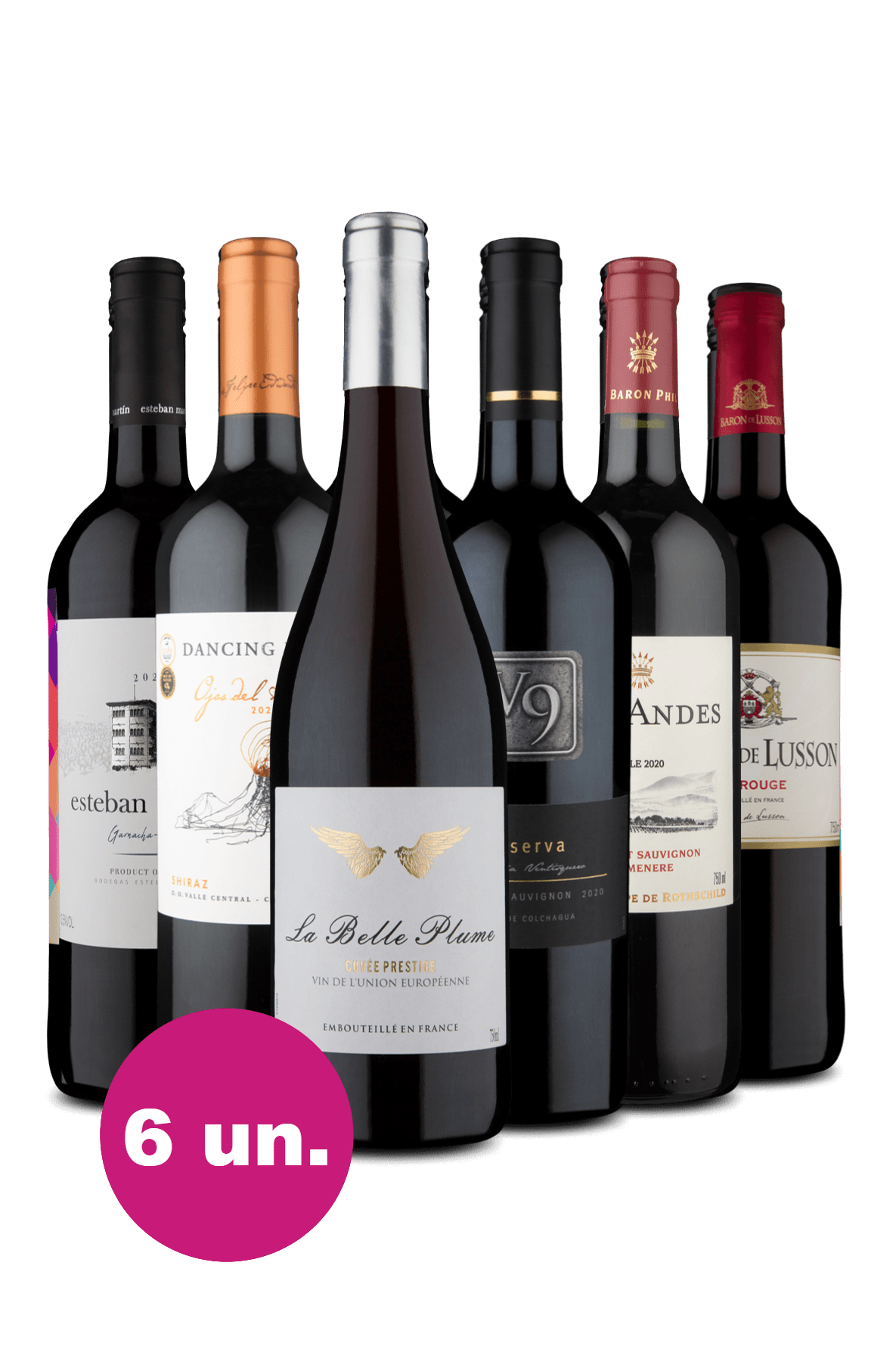 kit 6 - Tintos Renomados Premium - Mega Oferta