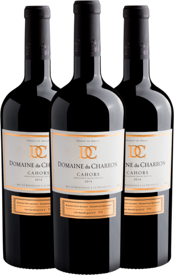 Kit 3 Domaine du Charron Cahors AOP 2014
