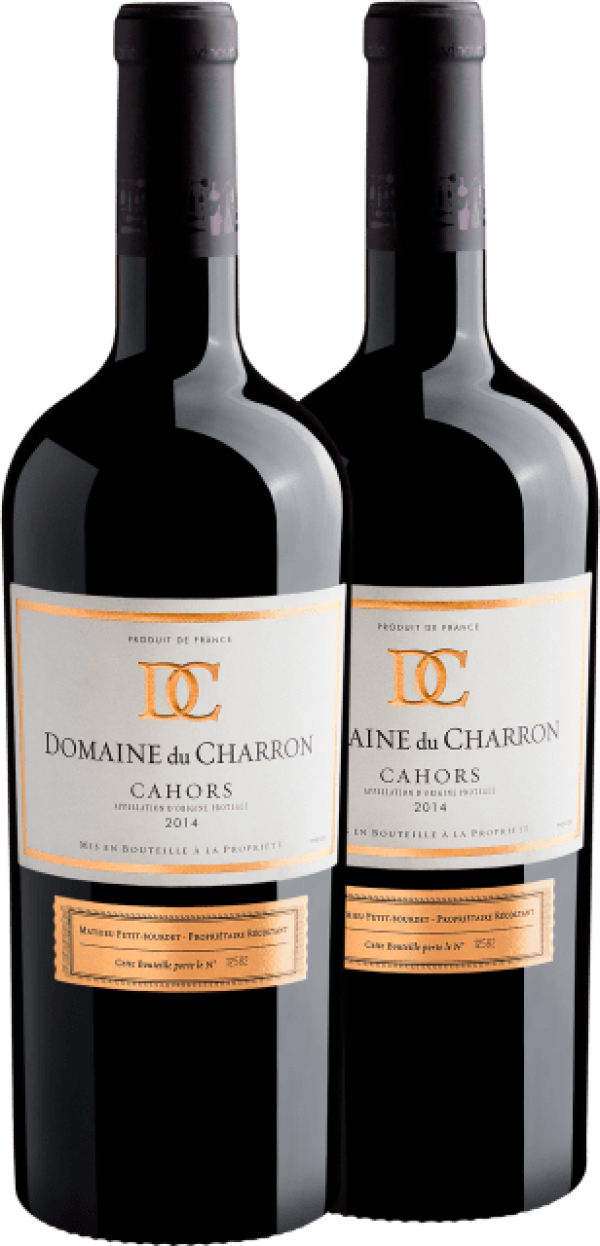 Kit 2 Domaine du Charron Cahors AOP 2014