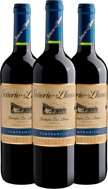 Kit 3 Señorio de los Llanos Tempranillo Valdepeñas D.O.