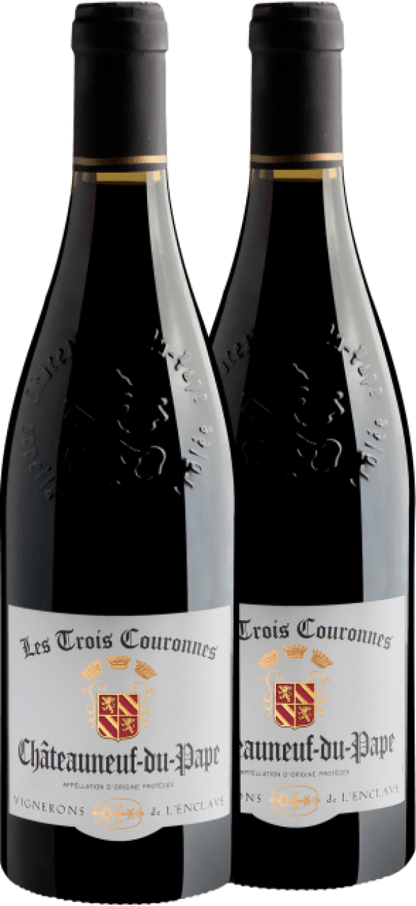 Kit 2 Les Trois Couronnes Châteauneuf-du-Pape AOP 2018