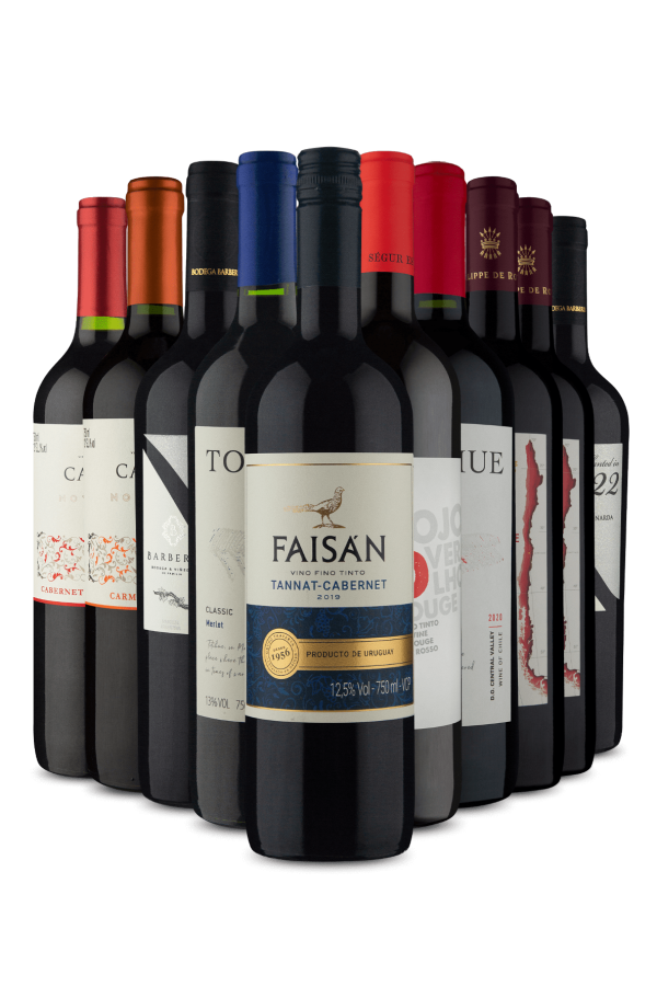 Kit Adega Cheia Vinhos Fácil (10 Vinhos)