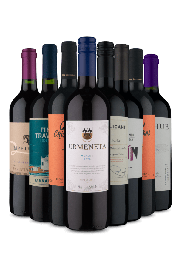 Kit 8 Tintos Qualidade no Sabor (8 Vinhos)