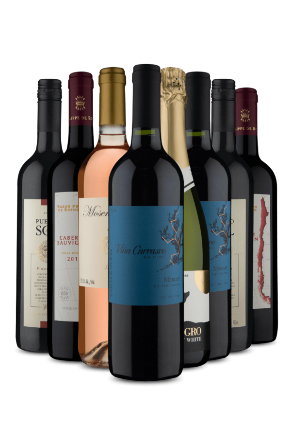 Kit 8 - 6 Tintos, 1 Espumante e 1 Rosé (8 Vinhos)