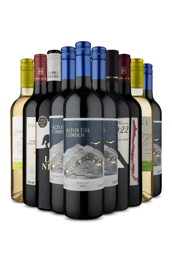 Kit 10 - 8 Tintos Clássicos e Dueto Branco (10 Vinhos)