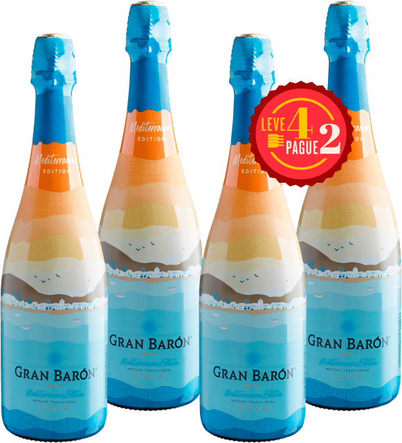 Leve 4, Pague 2: Cava Gran Barón Mediterranean Edition Brut