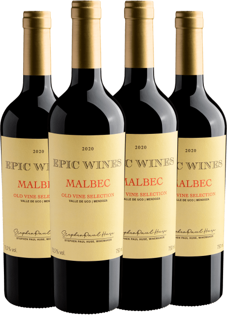 Kit 4 Belhara Estate Epic Wines Malbec Old Vine Selection