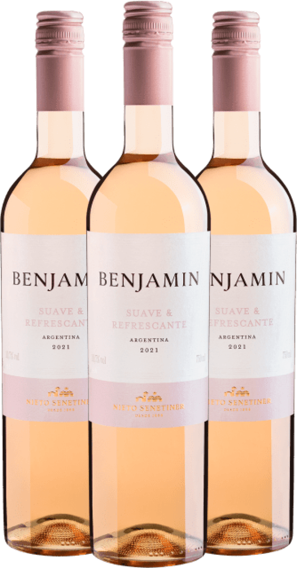 Kit 3 Nieto Senetiner Benjamin Rosé Blend 2021