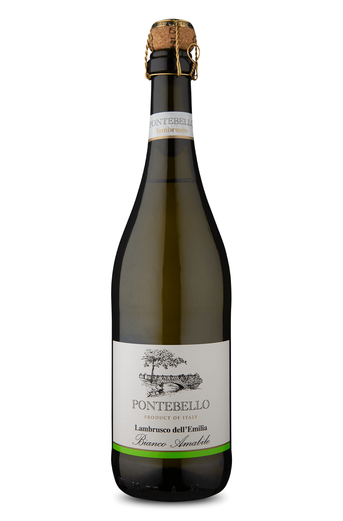 Frisante Pontebello Lambrusco I.G.T. dellEmilia Bianco Amabile