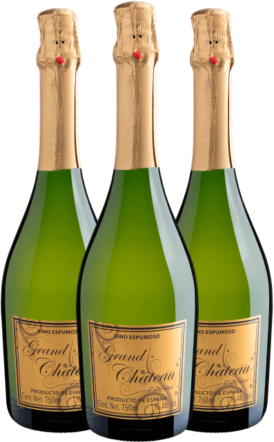 Kit 3 Grand Château Du Soleil Vino Espumoso Extra Brut