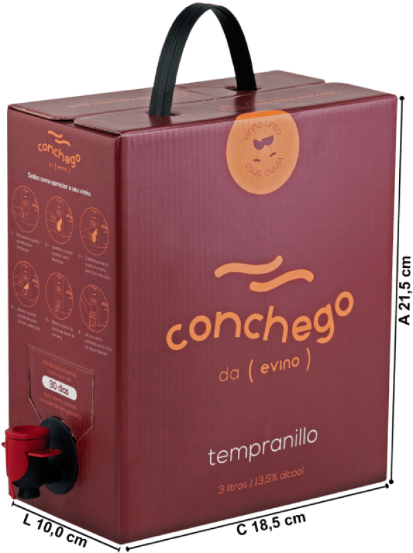 Conchego Tempranillo Bag in Box 3L 2021 | Vinho na Caixa