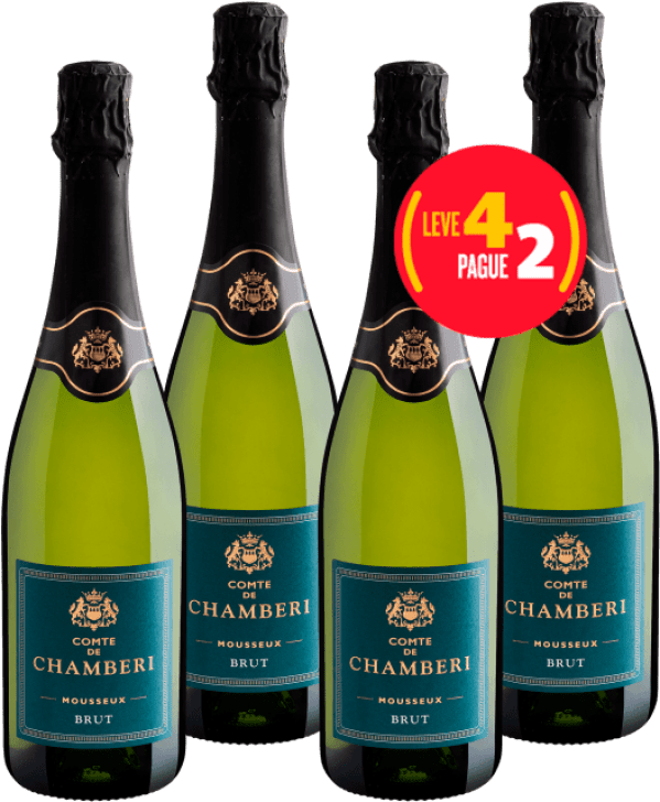 Kit Leve 4 Pague 2: Comte de Chamberi Mousseux Brut