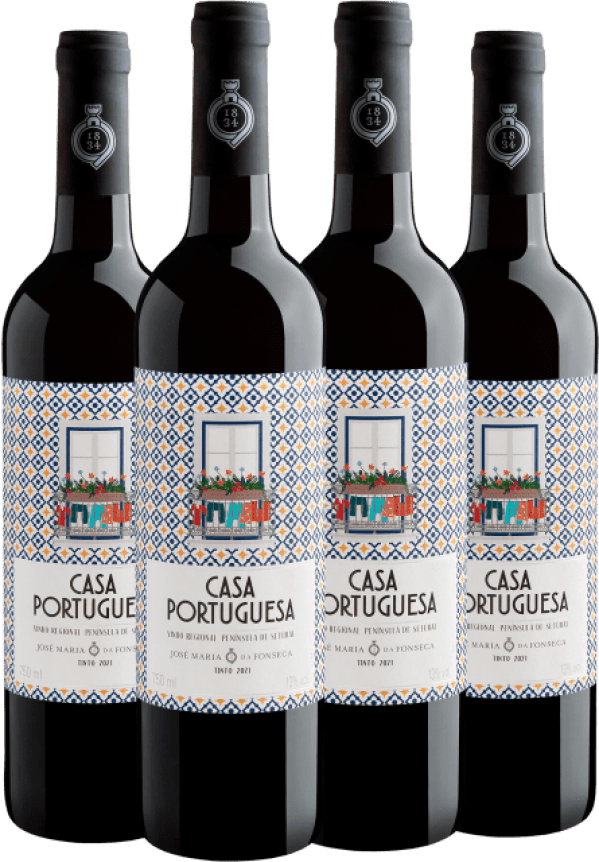 Kit 4 Casa Portuguesa Tinto