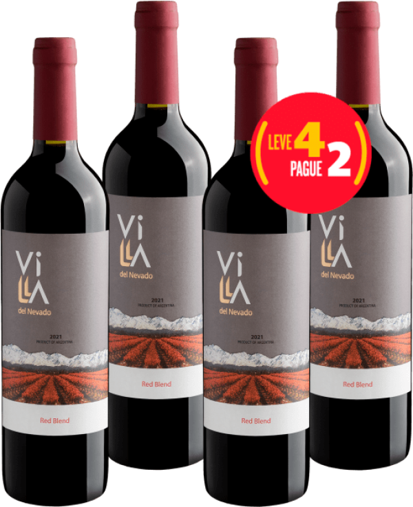Kit Leve 4 Pague 2 Tinto argentino para apreciar no dia a dia