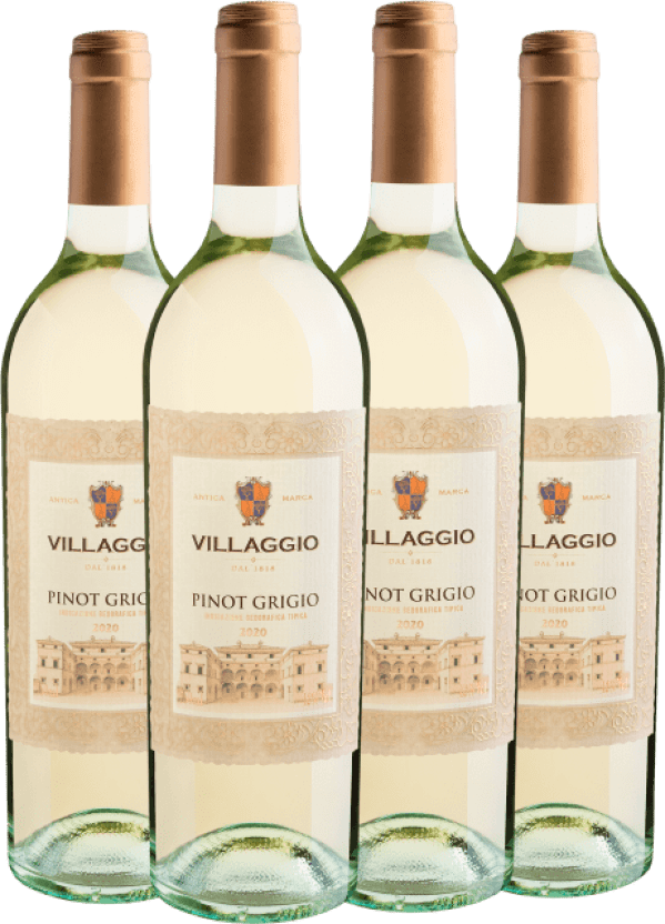 Kit 4 Antica Marca Villagio Dal 1818 Pinot Grigio Terre Siciliane IGT