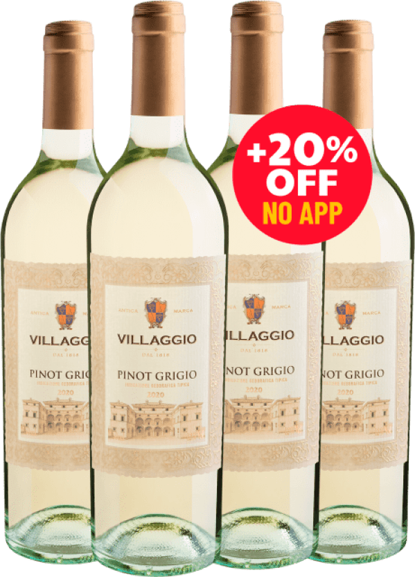 Kit Quarteto Pinot Grigio Villaggio 2020