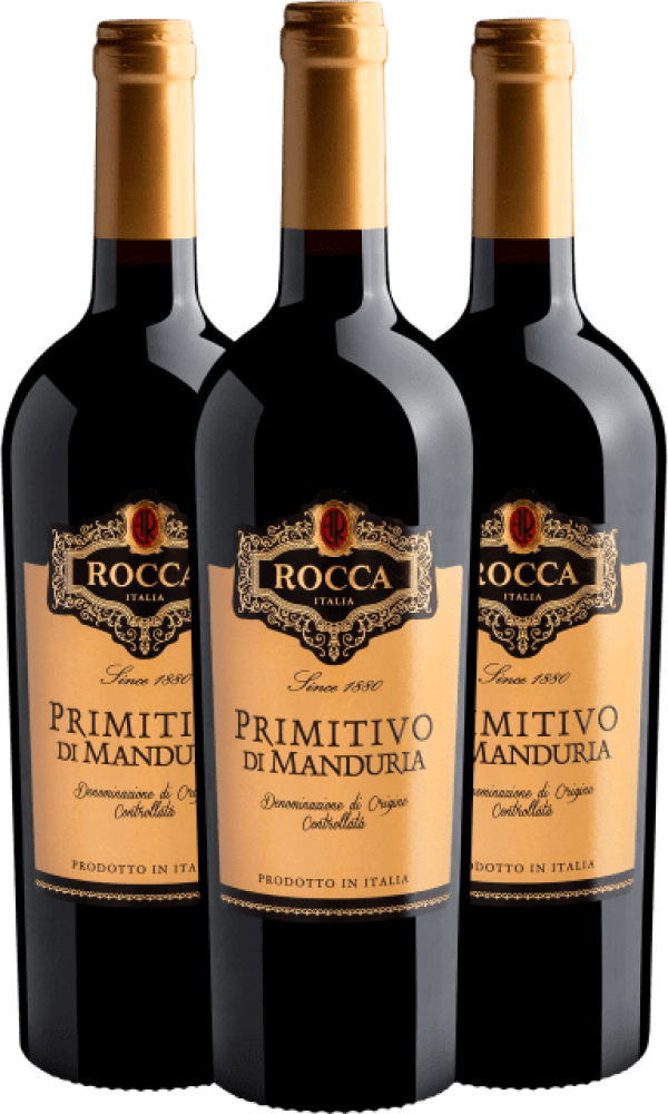 Kit 3 Rocca Primitivo di Manduria DOC