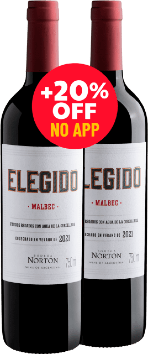 Kit 2 Bodega Norton Elegido Malbec