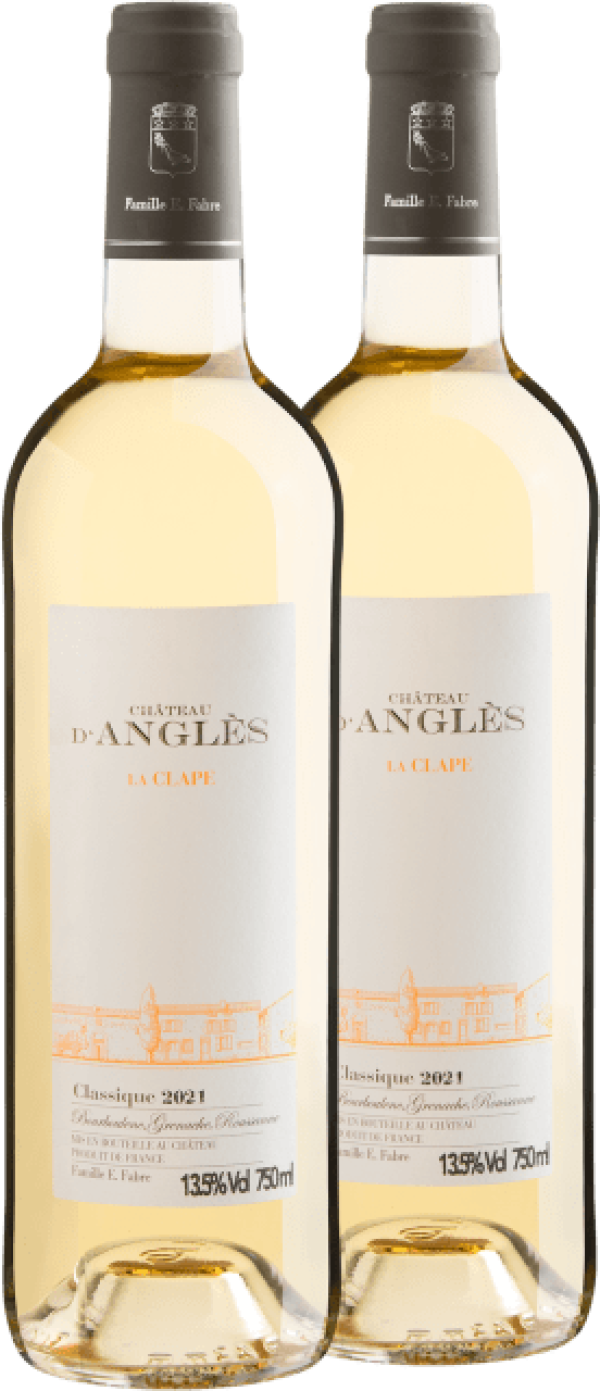 Kit 2 Château D'Anglès Classique Bourboulenc Grenache Roussanne La Clape AOC