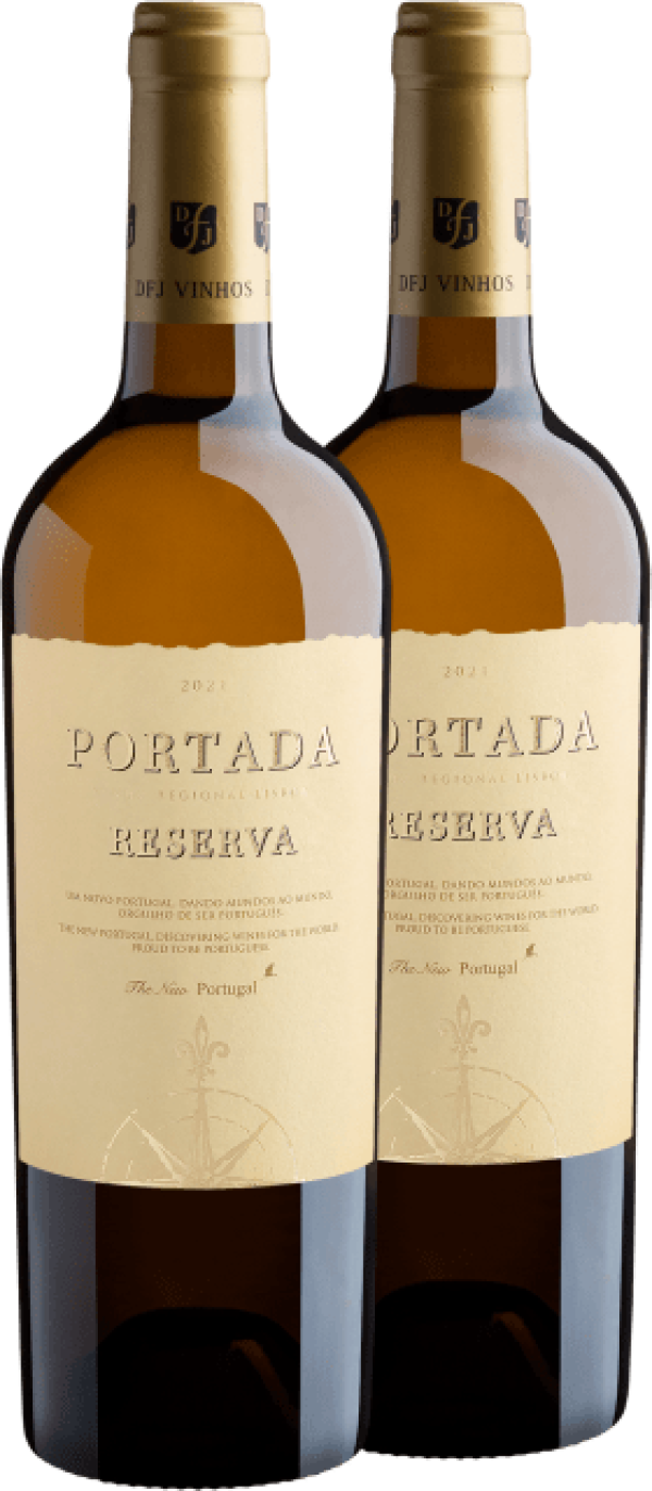 Kit 2 Portada Reserva Branco Vinho Regional Lisboa