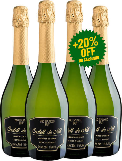 Kit 4 Castell de Nit Vino Espumoso Brut