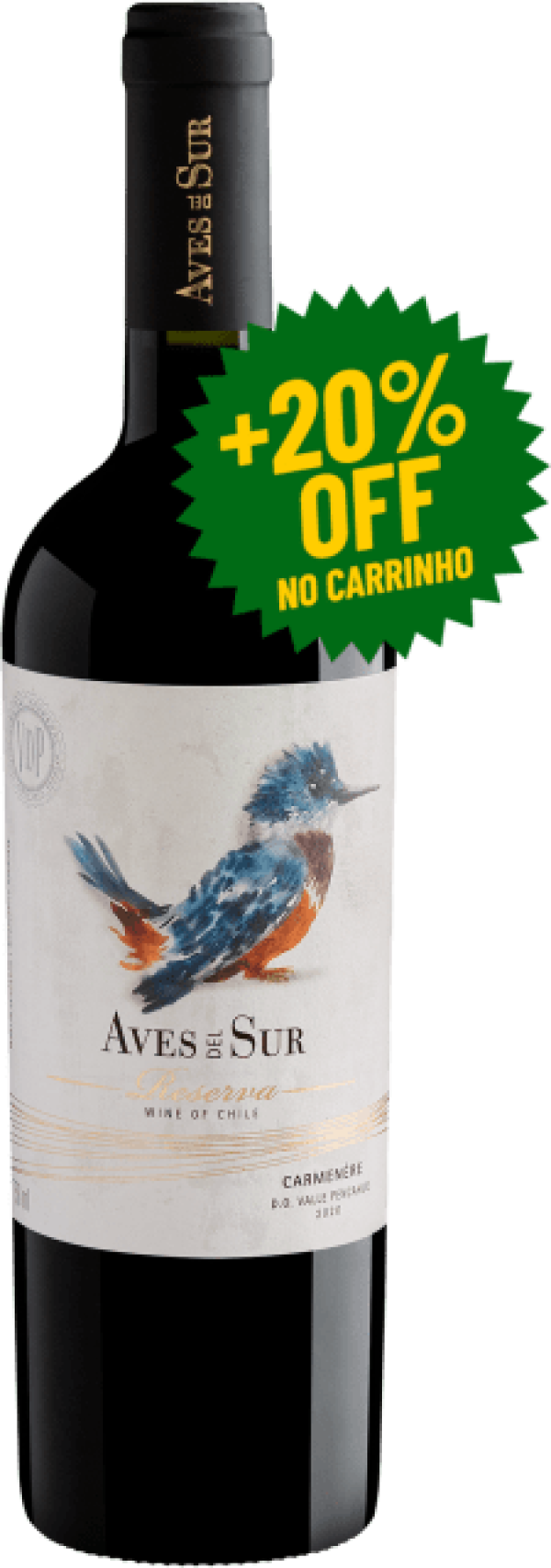 Aves del Sur Carménère Reserva Valle Pencahue D.O. 2020