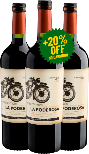 Kit 3 La Poderosa Cabernet Franc Merlot