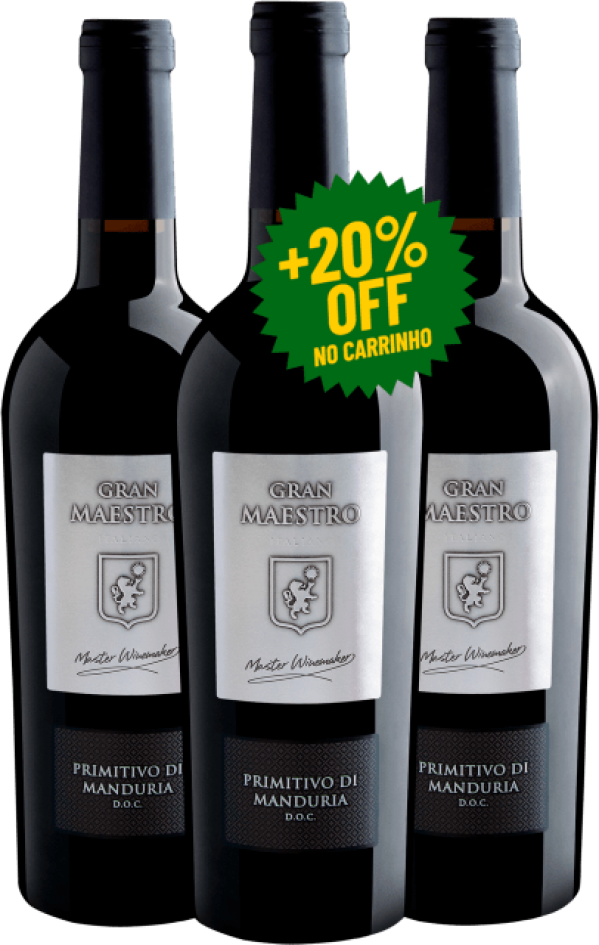 Kit 3 Gran Maestro Primitivo di Manduria DOC