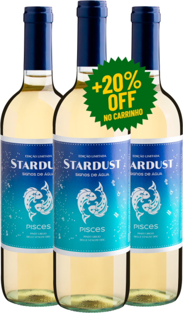 Kit 3 Stardust Edição Limitada Pisces Pinot Grigio Delle Venezie DOC