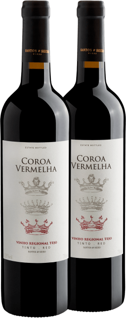 Kit 2 Coroa Vermelha Vinho Regional Tejo