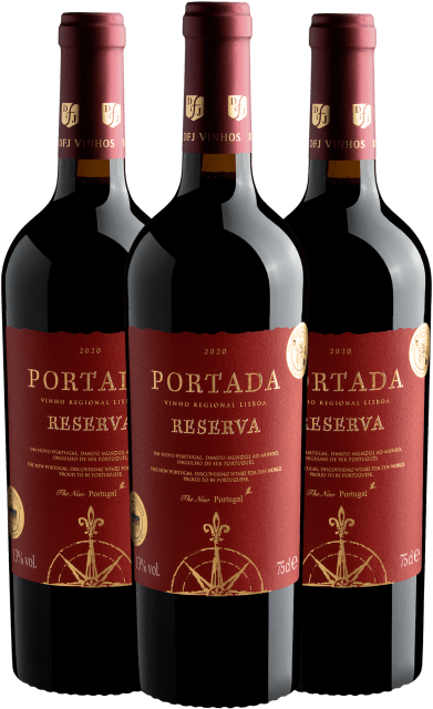 Kit 3 Portada Reserva Vinho Regional Lisboa