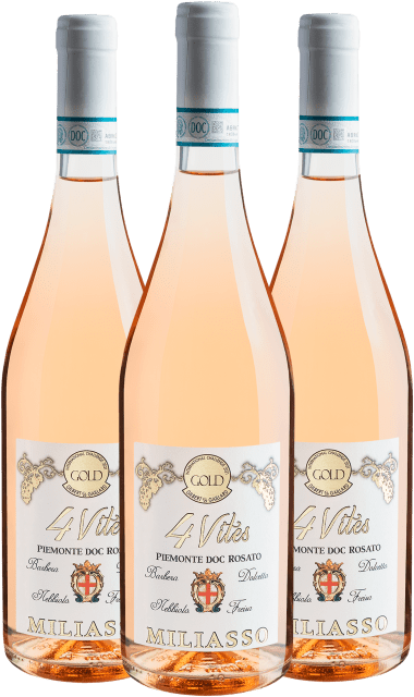 Kit 3 Miliasso 4 Vites Rosato Piemonte DOC