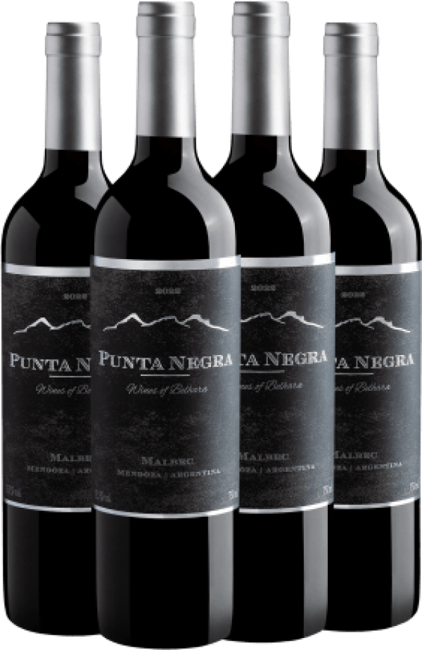 Kit 4 Punta Negra Malbec