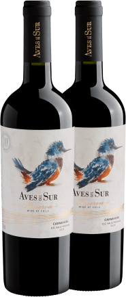 Kit 2 Aves Del Sur Carménère Reserva Valle Pencahue D.O.