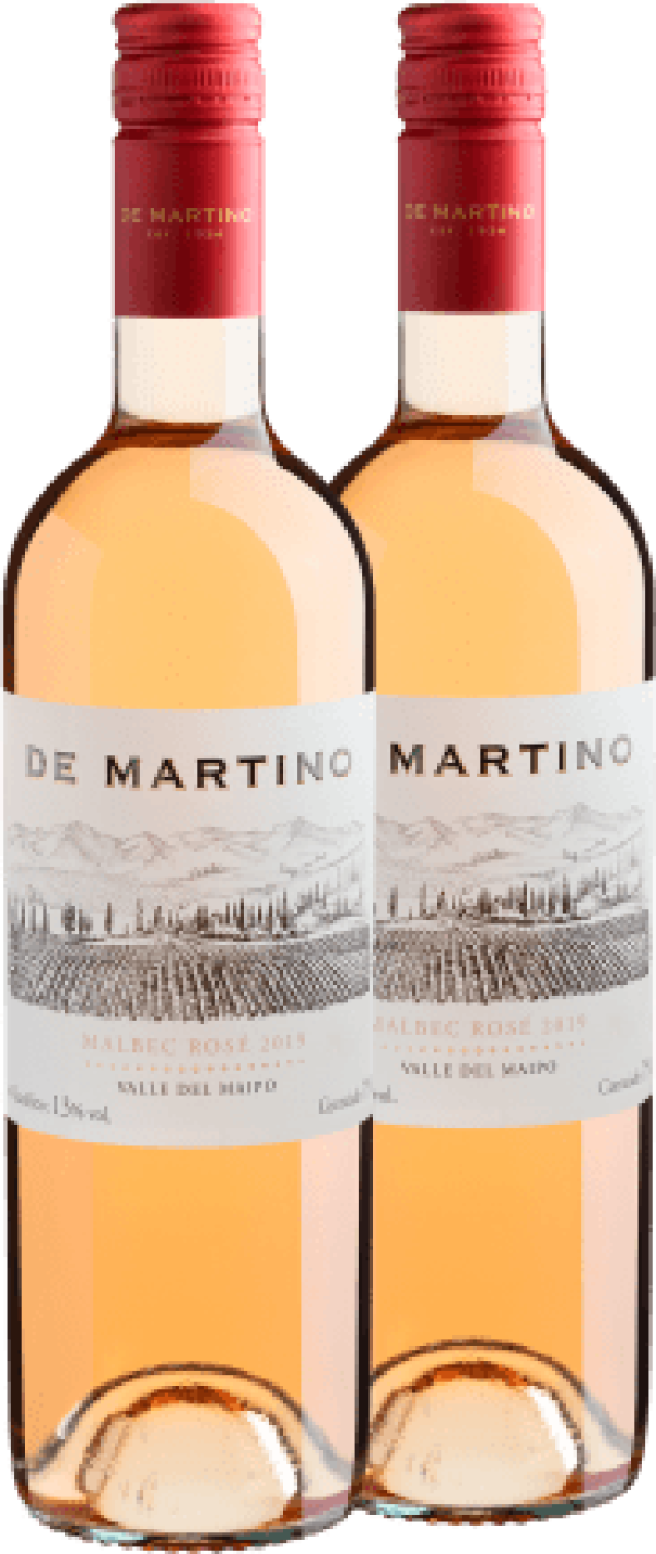 Kit 2 De Martino Malbec Rosé Valle del Maipo D.O.