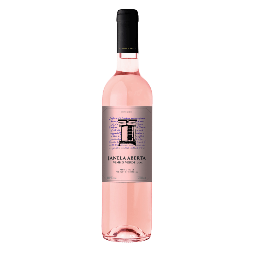 Vinho Rosé Português Santos e Seixo Janela Aberta Vinho Verde D.O.C