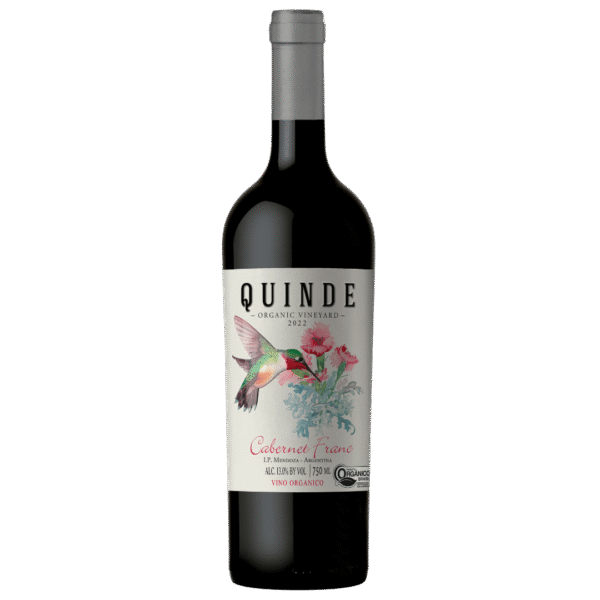 Vinho Tinto Argentino Quinde Cabernet Franc Orgânico