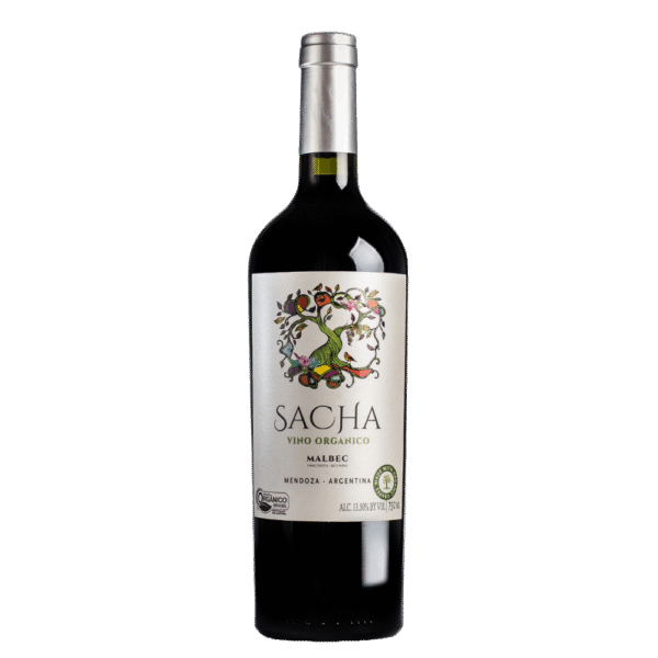 Vinho Tinto Argentino Sacha Orgânico Malbec