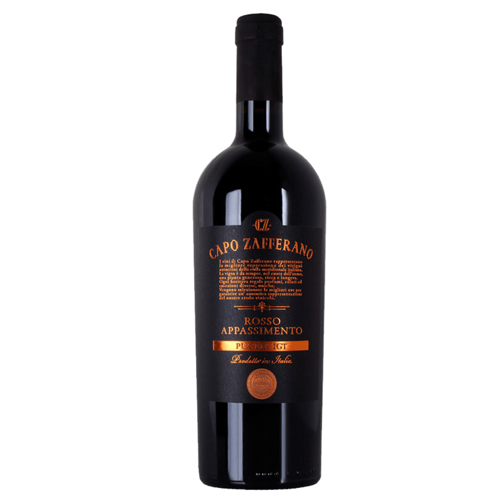 Vinho Tinto Italiano Cappo Zafferano Apassimento Puglia I.G.T.