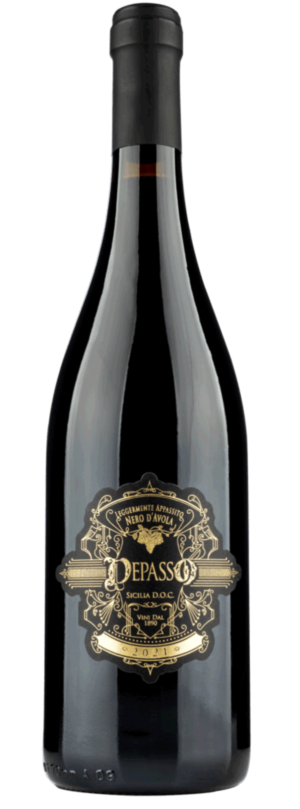 Vinho Tinto Italiano Depasso Nero D'Avola Leggeramente  Appassito Sicília D.O.C.