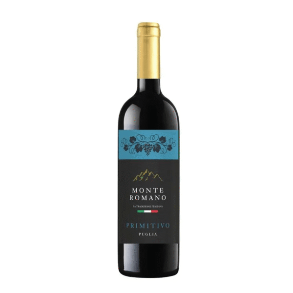 Vinho Tinto Italiano Monte Romano Primitivo Puglia