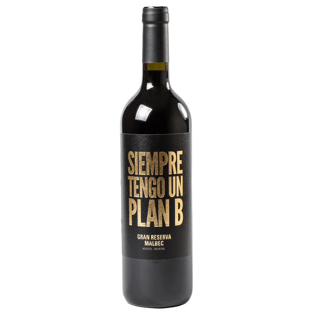 Vinho Tinto Argentino Siempre Tengo un Plan B Gran Reserva Malbec