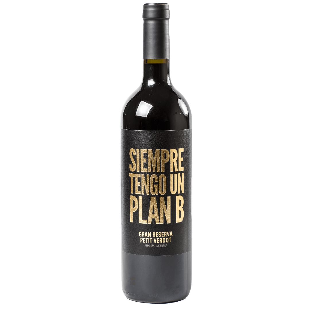 Vinho Tinto Argentino Siempre Tengo un Plan B Gran Reserva Petit Verdot